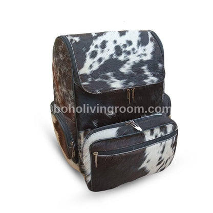 cowhide backpack purse genuine leather