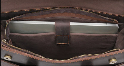 Men’s Leather Business Briefcase Laptop Bag
