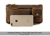 Genuine Leather Bum Bag Mens Adjustable Belt