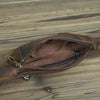 Leather Bum Bag Men Genuine Leather Waist Chest Crossbody Bag