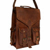 Leather Business Backpack Genuine Work Laptop Bag