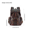 Genuine Leather Rucksack in Brown for Laptop