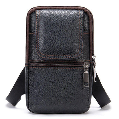 genuine cowhide leather phone holster crossbody bag Style 1