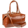 Men's Genuine Leather Weekender Duffel Bag