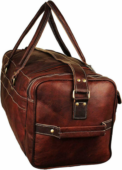 Extra Large Genuine Leather Travel Bag for Men