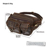 Leather Waist Bag for Men Full Grain Genuine Leather Belt Bag
