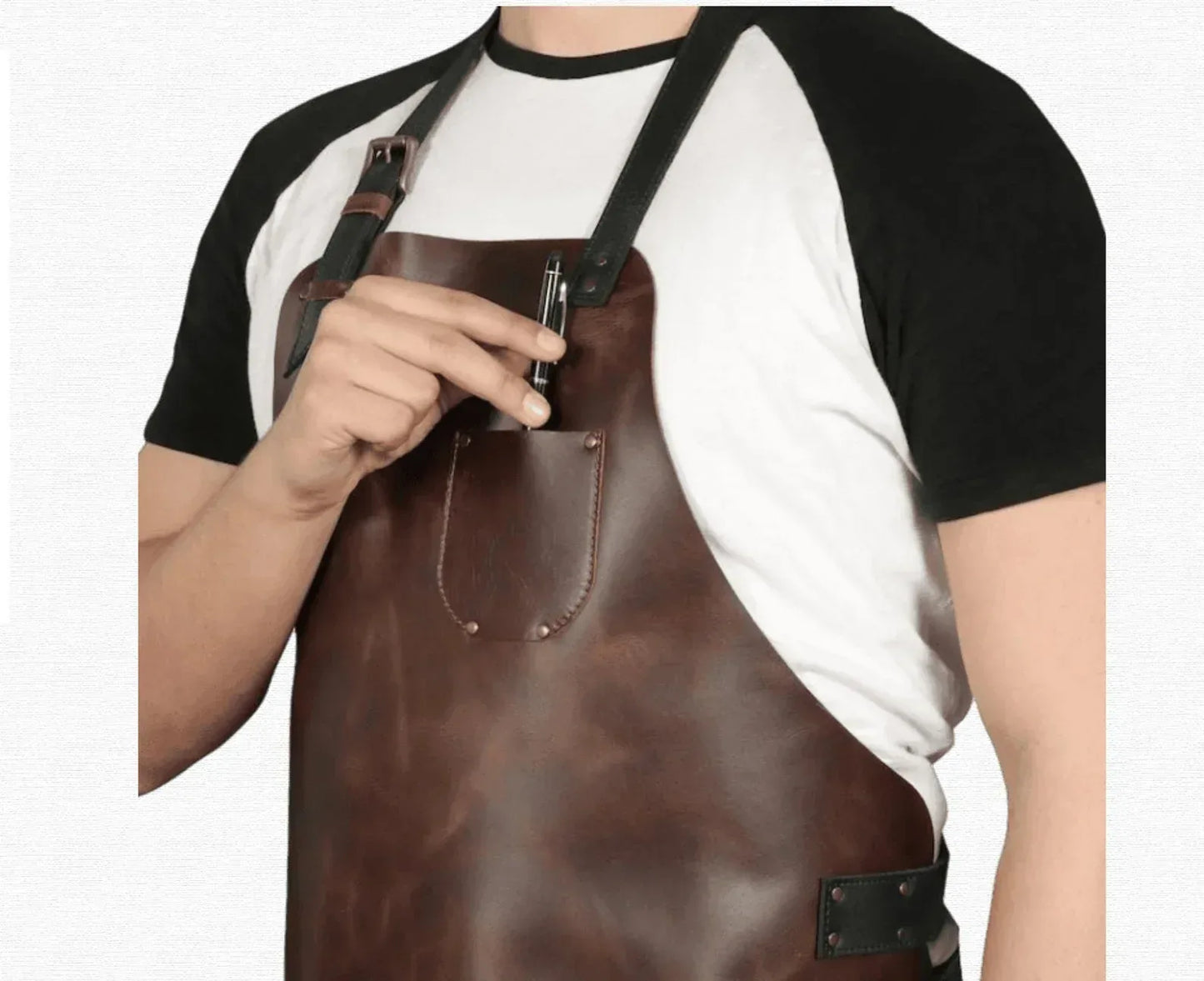 Handmade Unisex woodworking Leather Apron