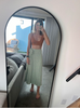 side wrap maxi skirt summer beach outfit