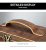 Women Leather Makeup Bag Crazy Horse Leather Toiletry Case