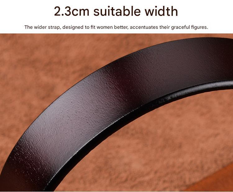 women’s genuine leather retro belt