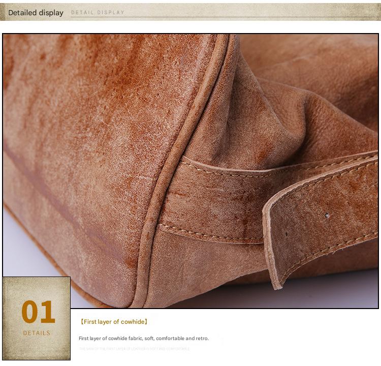 Genuine Cowhide Leather Suede Women’s Crossbody Shoulder Bag