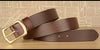 Men’s Genuine Cowhide Leather Belt with Copper Buckle