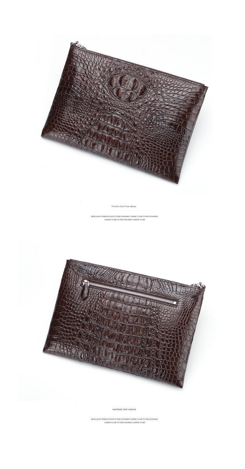 Men’s Crocodile Leather Clutch Bag