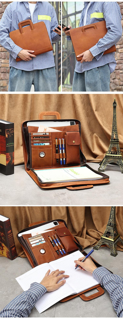 Leather Organizer 13.3-Inch Business Portfolio Case