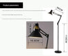 American adjustable iron floor work lamp