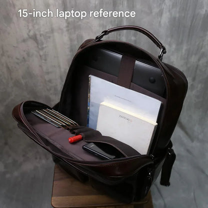 Real Exotic Leather Backpack Laptop