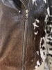 Cowhide Fringe Jacket Womens Hair On Hide Cowhide Jacket