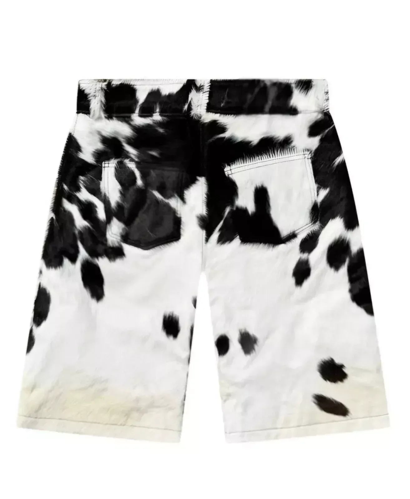 Black White Cowhide Shorts – Hair On Cowhide Shorts