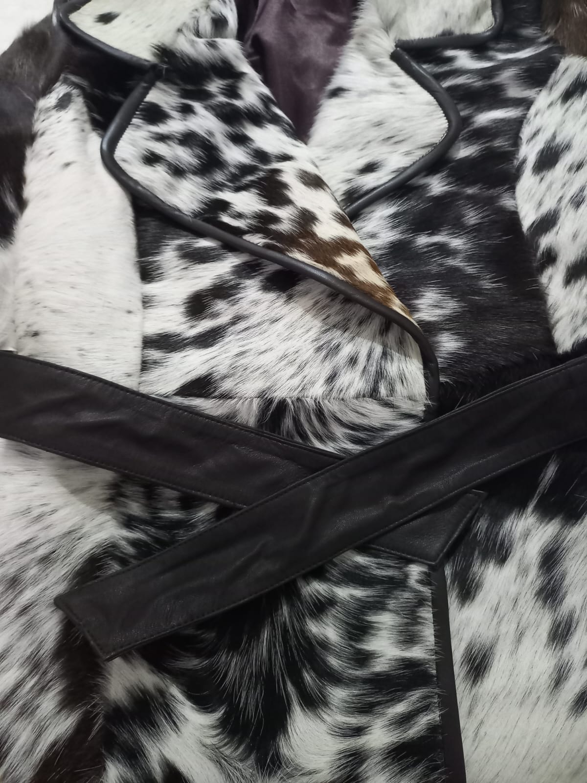 Women Hair On Cowhide Coat