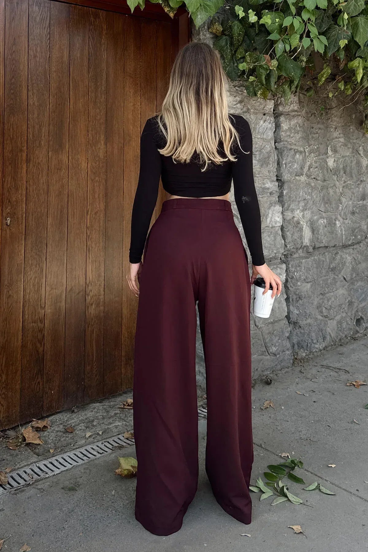 wide leg bell bottom dress pants women's