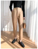 Women Leather Pants High Waist Harem Fit