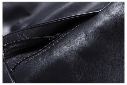Women Leather Pants High Waist Harem Fit