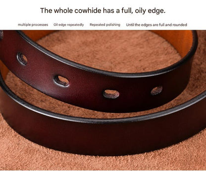 women’s genuine leather retro belt
