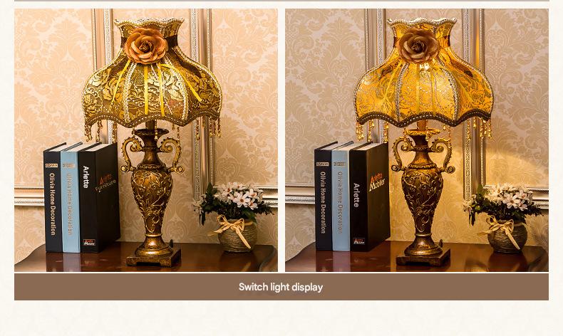 Scandinavian retro table lamp for bedroom