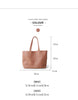 Women Genuine Leather Large Office Tote Bag With Zipper