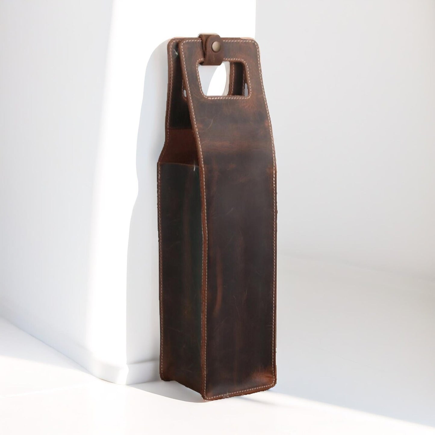 Genuine Leather Bottle Holder