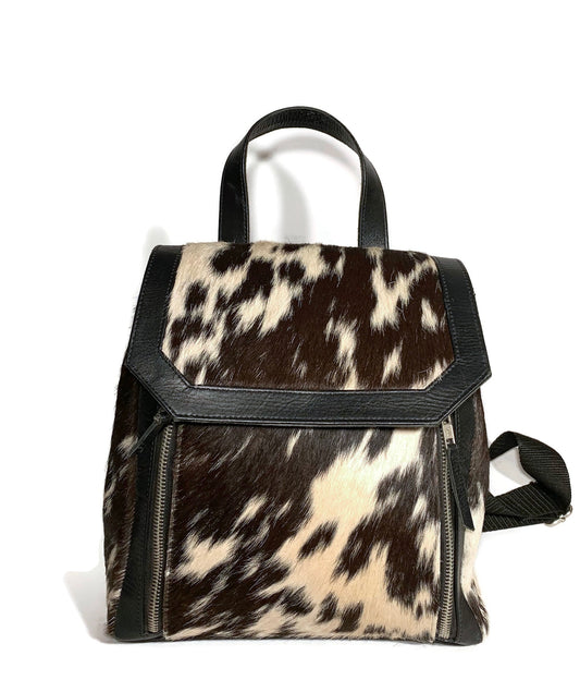 Tricolor Cowhide Rucksack