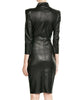 Black Leather Bodycon Dress