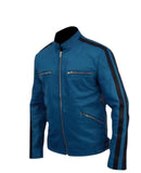 real leather holistic detective biker jacket