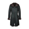 Leather Fur Women's Long Coat Jacket