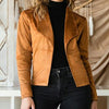 Women's Vintage Brown Suede Leather Jacket