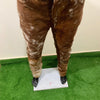 brown men cowhide pants