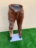 brown men cowhide pants