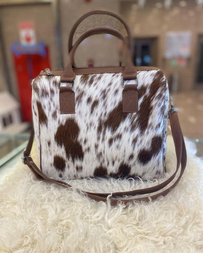 Cowhide Purse Hair-On Pony Skin Handbag