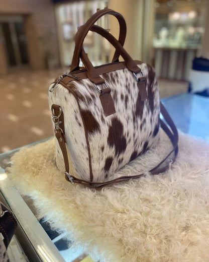 Cowhide Purse Hair-On Pony Skin Handbag