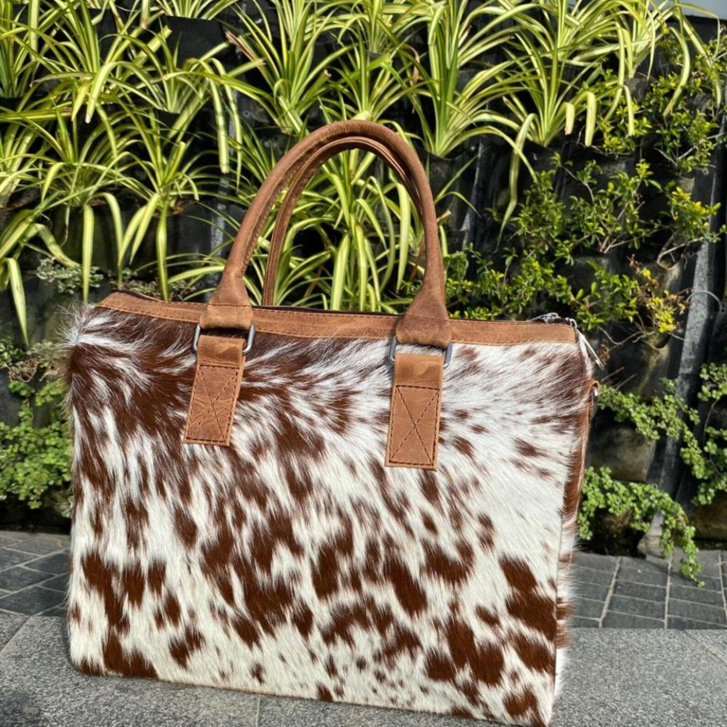 Western Style Tote Cowhide Bag for Women