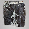 Men’s cowhide shorts made from real hair-on-hide. Black and white cow fur shorts for rodeo, western outfits, and country fashion.

