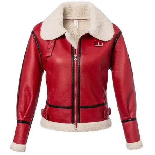 Genuine leather Fur Women's Bomber Jacket