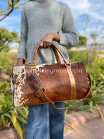 Turn heads wherever you go: This unique and eye-catching bag is made from genuine cowhide fur, so you're sure to stand out from the crowd.