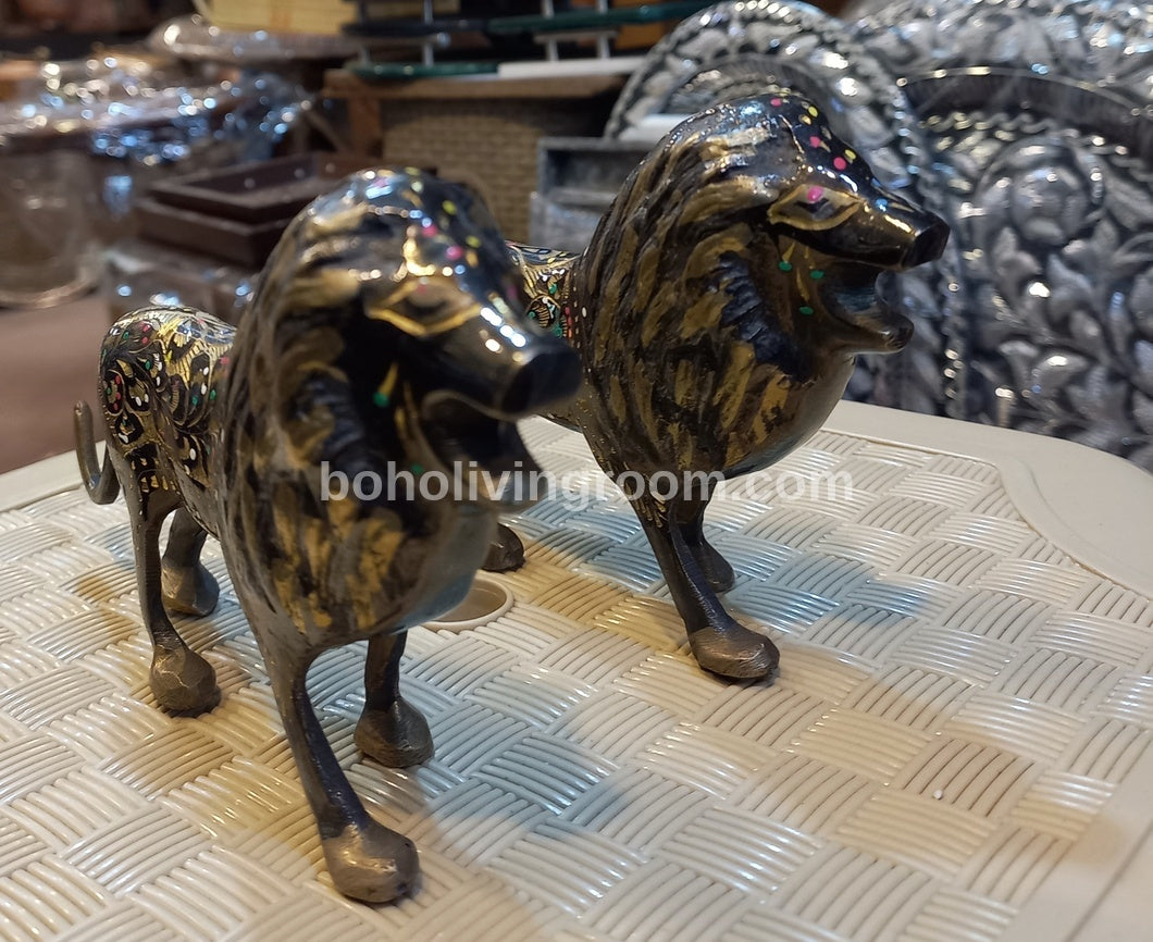 Handmade Brass Tiger Statue Figurine