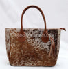 Hair On Cowhide Speckled Tote Purse