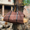 Real Leather Firewood Carrier