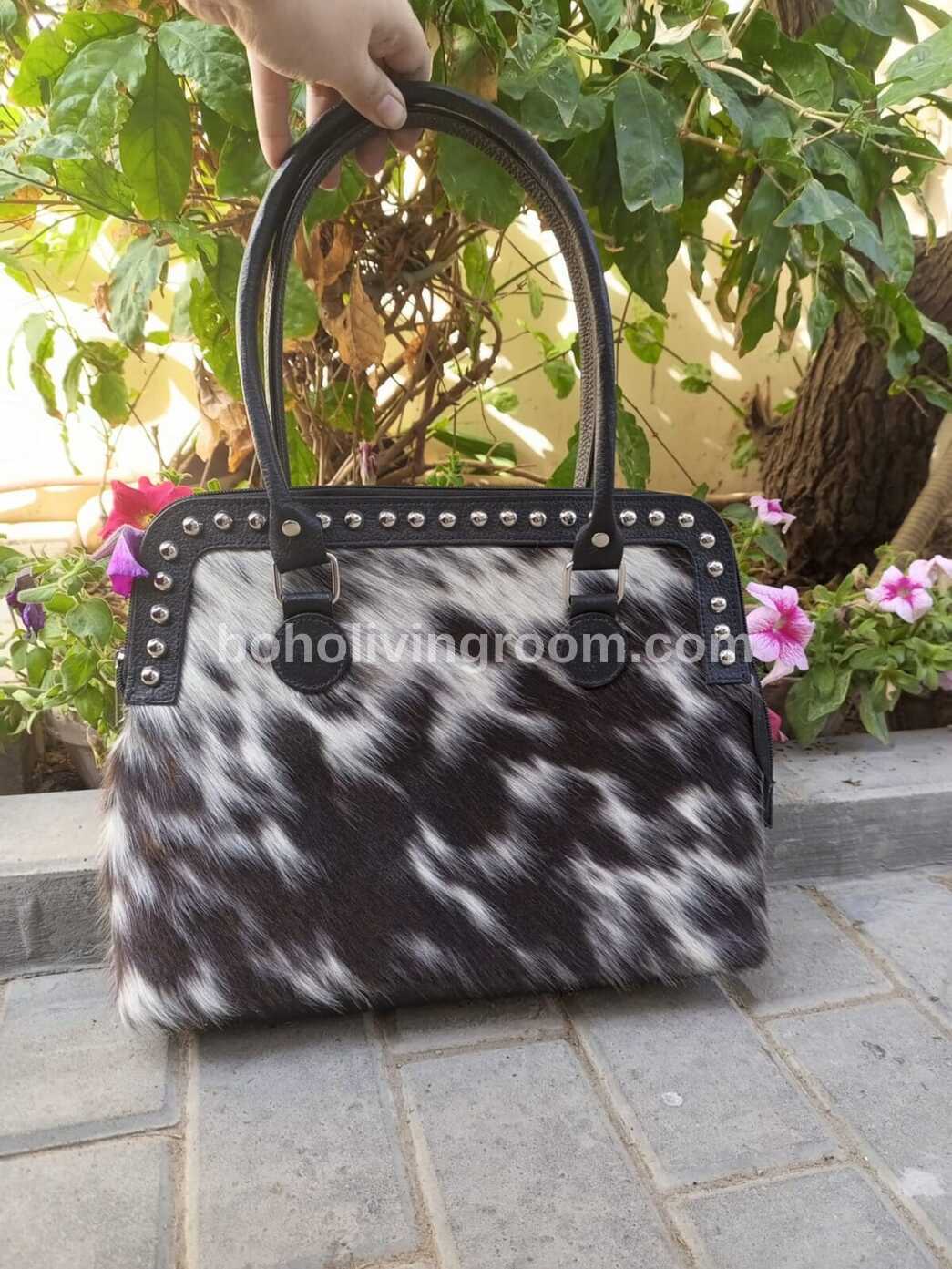 Long Hair Western Cowhide Handbag