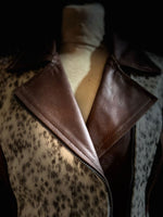 Genuine Leather Real Cowhide Fur Jacket