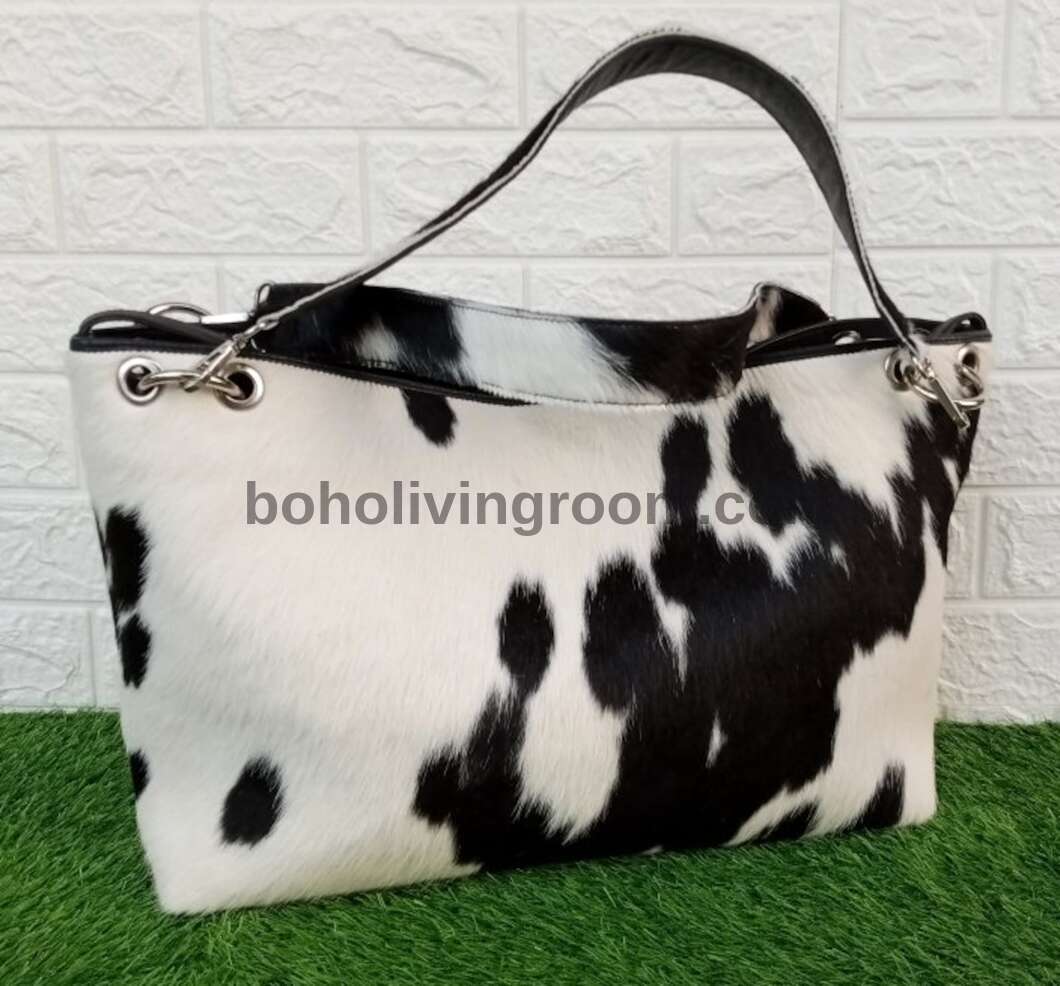 Fashionable cowhide hide purse