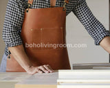 Genuine Leather Waxed Apron Woodworkers Hunters